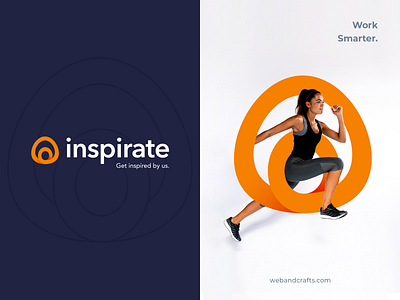 Inspirate logo branding design logo typography