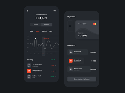 Credit card / Payment App app icon ui ux