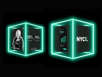 NYCE Group Inc. – 3D Cube Video Animation animation branding crypto motion graphics nft