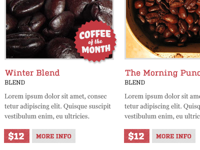 Coffee of the Month button cawfeeeeeee coffee commerce shop
