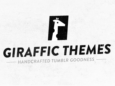 Giraffic Themes V2 black giraffe logo texture