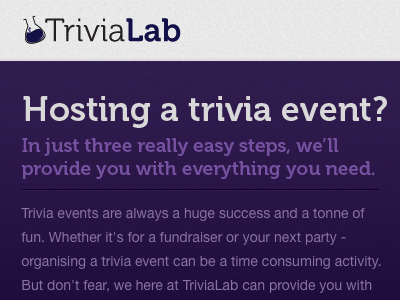 Trivia Lab has Landed!