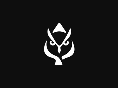 Owl of Spades ace bird card logo owl poker spades