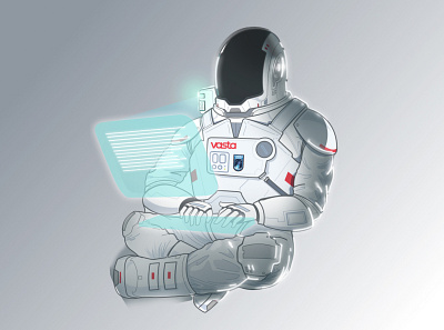 Vastronauta astronaut illustrator vasta vector