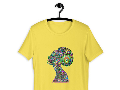 Woman Psychedelic Portrait Cool Tshirt