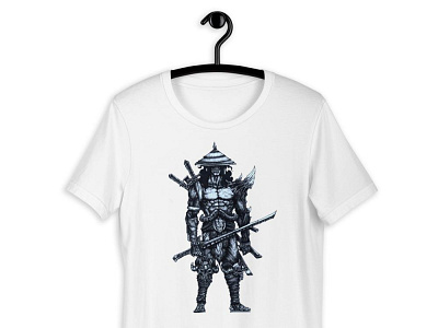 Undead Samurai Line T-Shirt art direction design graphic samurai t shirts