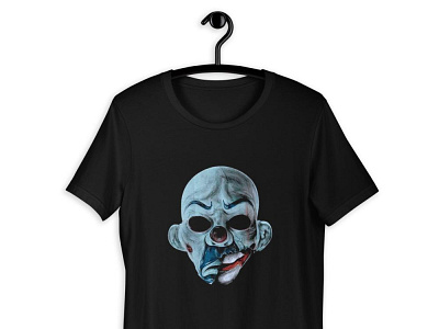 The Jocker MANIAC MASK T-Shirt art direction branding creative graphic illustration logo mask printing the jocker tshirt