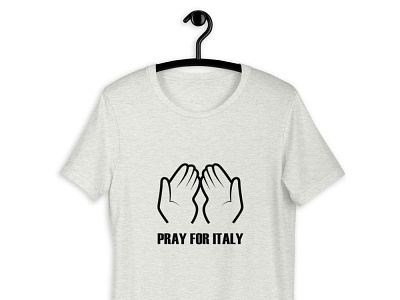 Pray For Italy Coronavirus T-Shirt art direction branding coronavirus creative fashion graphic italy menu rip tshirt