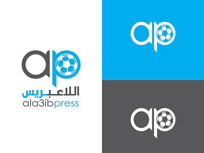Ala3ibpress - Collection Logotype Design arabic collection creative design football graphic lettering logo logotype press sport web