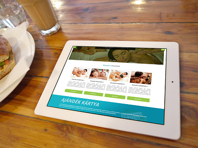 Landing Page massage spa ui user experience user interface ux webdesign
