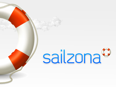 Sailzona branding identity logo sailing