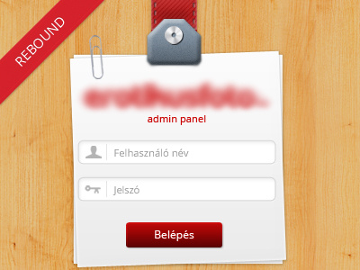Admin login admin clean form login login form password ribbon username white