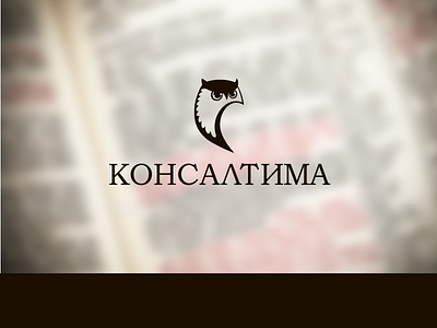 Identity concept for "Konsaltima" brand business consulting identity logo owl