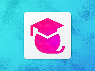 Knitting School Icon android app icon knitting launcher pink red school violet