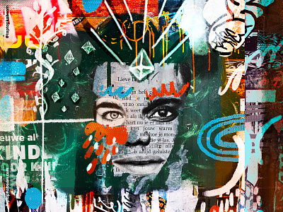 09 October 2020 abstract illustration collage illustration pop collage poster poster design procreate