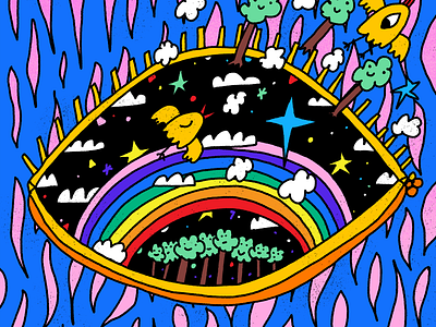 Inner Universe ✨ doodle happy illo illustration nft procreate