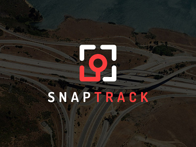 Snap Track Logo overlaid app icon location logo map truck trucking vector