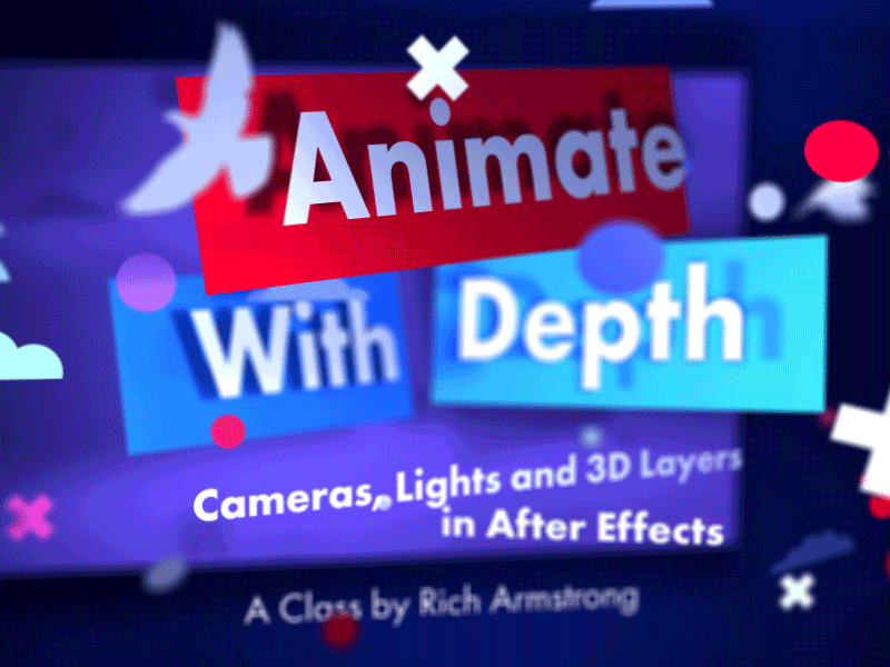 New Class! Animate with Depth 3d aftereffects animation cameras class lighting mograph motion motiongraphics tutorial