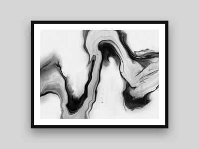 Tributary art black and white digital marbling digital painting digital pour illustrator marbling painting procreate