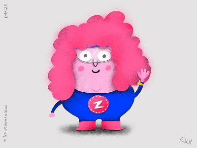 Day 25: Zee 100webcharacters character design characters children illustration doodle illustration procreate the100dayproject web