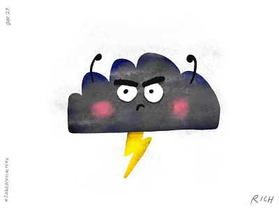 Day 27: Cloudy Chloe 100webcharacters character design characters children illustration doodle illustration kid illustration procreate the100dayproject web
