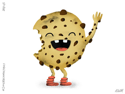 Day 45: Connor the Cookie 100webcharacters character design characters children illustration doodle illustration kid illustration procreate the100dayproject web