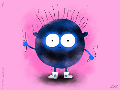 Day 57: Beta Betty 100webcharacters boom character design characters children illustration doodle explosion illustration kid illustration procreate the100dayproject web