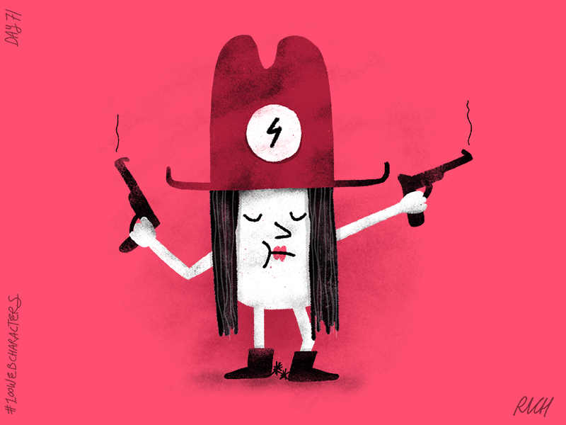 Day 71: Reactive Rachel 100webcharacters character design characters children illustration doodle illustration kid illustration procreate south the100dayproject web