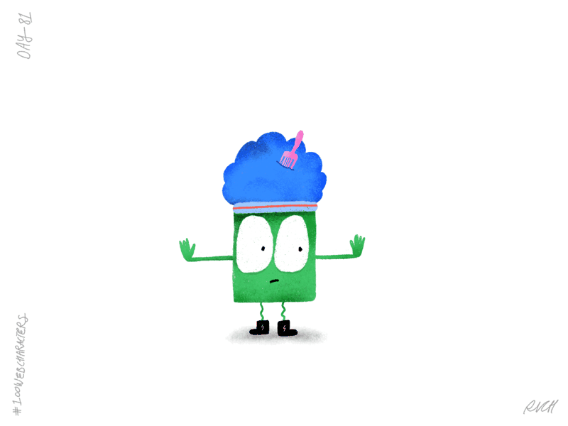 Day 81: Margins Marge 100webcharacters character design characters children illustration doodle illustration kid illustration procreate the100dayproject web