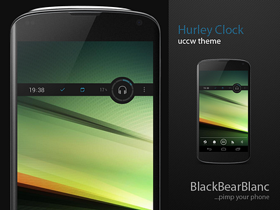 Hurleyclock android bear black blanc blancbearblanc clock cool foldager hurley jeppe uccw