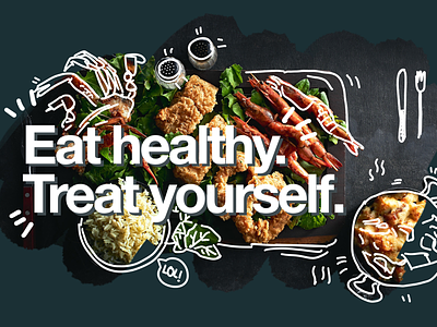 #7 Eat healthy campaign poster concept advertising branding illustration photography visual communication