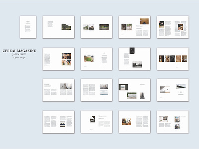 #10 CEREAL magazine layout concept