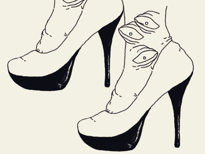 HIGH heels design drawing illustration