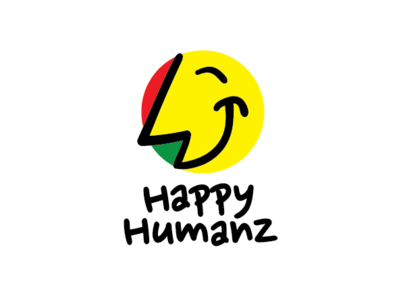 Happy humanz design happy human illustration logo vector