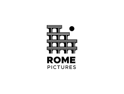 ROME pics branding design icon typography vector