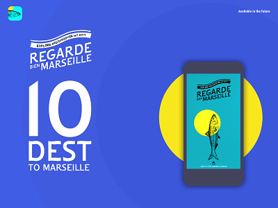 Regarde Marseille 01 illustration marseille mobile app design