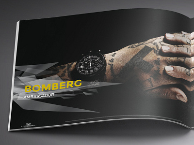 Bomberg booklet catalog luxury print product saunier watch