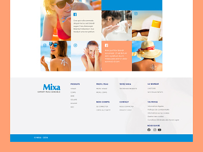 Mixa branding ecommerce landingpage redesign ui