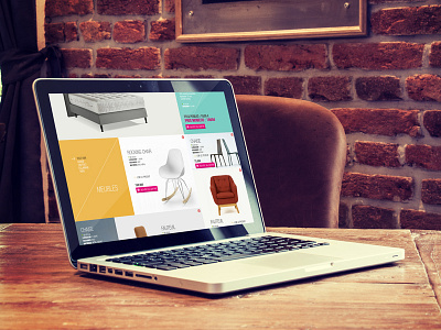 Ecommerce home page design eames ecommerce flat free minimal psd saunier share site ui webdesign
