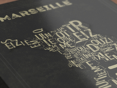 Marseille typographic map