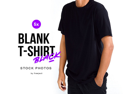 Free Download Blank Black T-Shirt Stock Photos