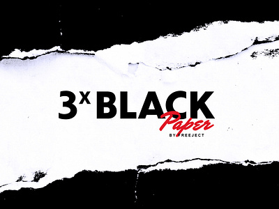 Free Download 3 Black Torn Paper Texture Background