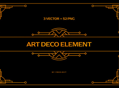 Free DEMO Art Deco Design Element art deco design element illustration ornament