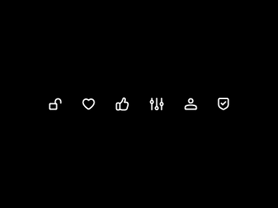 Icons 2px icon icon design icon set iconography icons interface minimal outline stroked ui