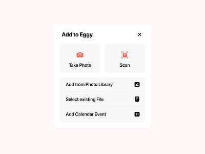 Add Sheet add calendar camera card card ui cards ui file icon icons image modal modal box photo scan select sheet sheets take photo ui ux