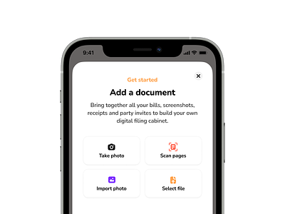 Get started app card design icon icons ios minimal mobile ui ux