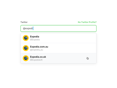 Select Twitter Profile