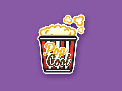 PopCool Logo logo popcorn