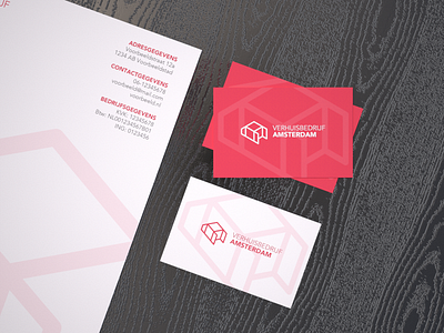 Moving company branding business card identity