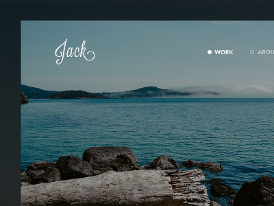 Jack clean menu minimal theme web webdesign website